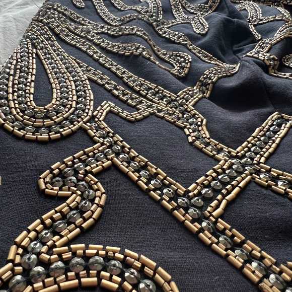 Haute Hippie black beaded miniskirt size 2/XS - Picture 3 of 5